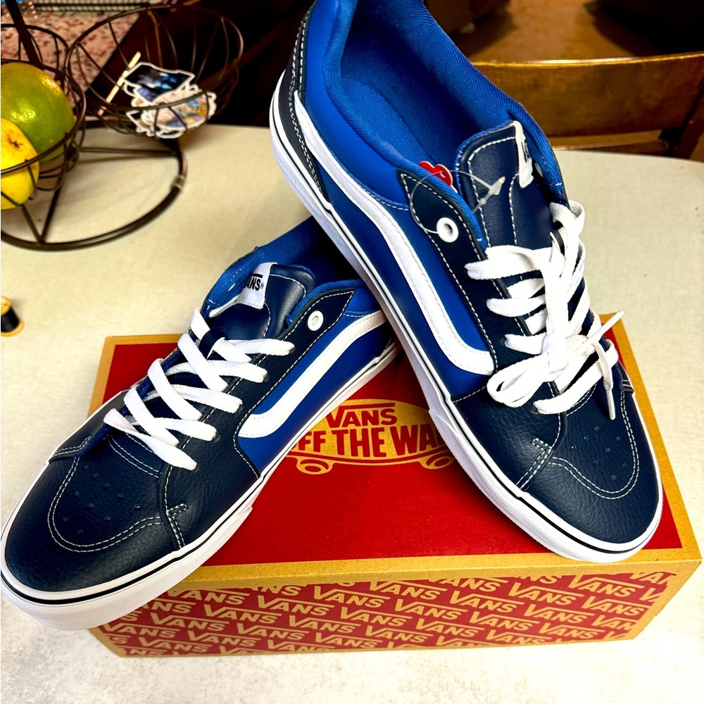 Men's Blue Vans 11.5 NWT and Box
